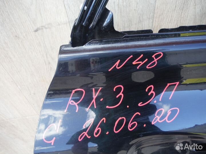 Дверь задняя правая (№48) lexus RX 3 2014