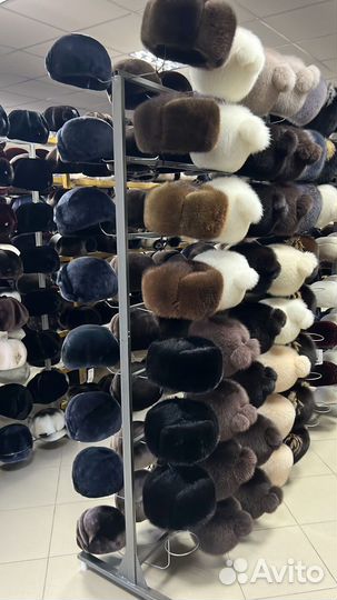 Шапка мужская мех, кожа от производителя