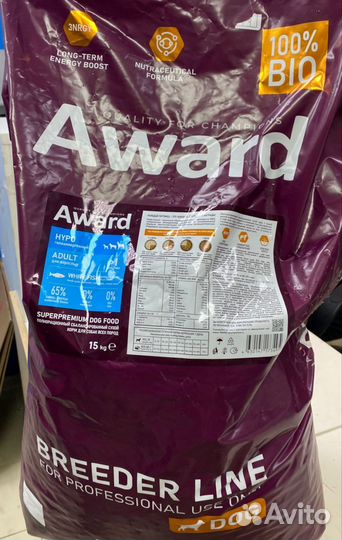 Корм Авард для крупных собак