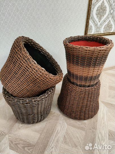 Кашпо из эко ротанга 16л