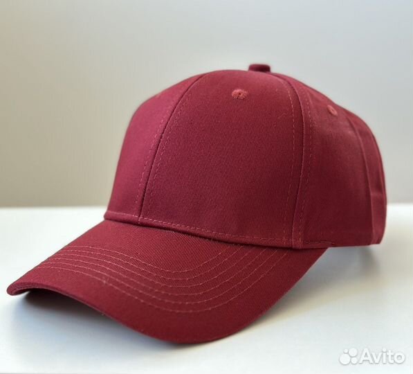 Кепки бейсболки однотонные