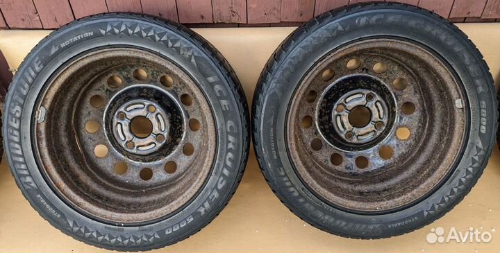 GM R15x6J + Bridgestone Ice Cruiser 5000 195/55