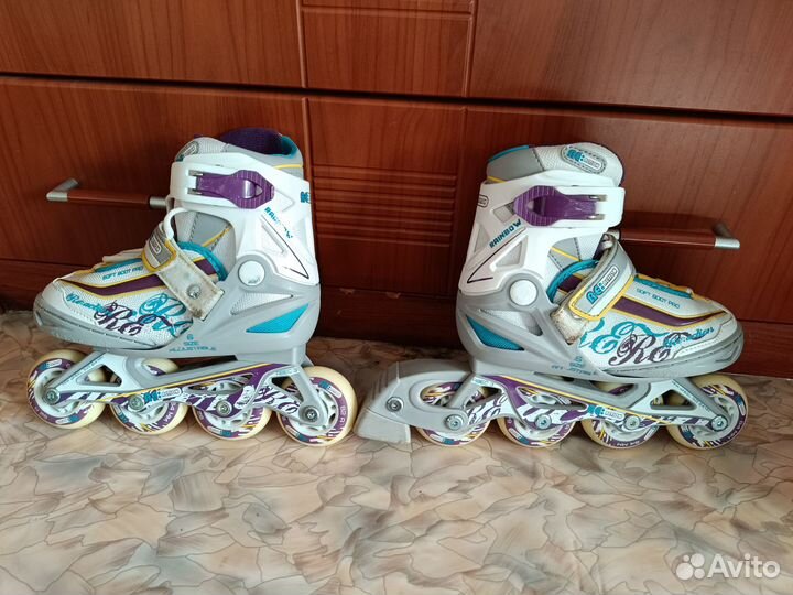 Детские роликовые коньки Reaction rainbow