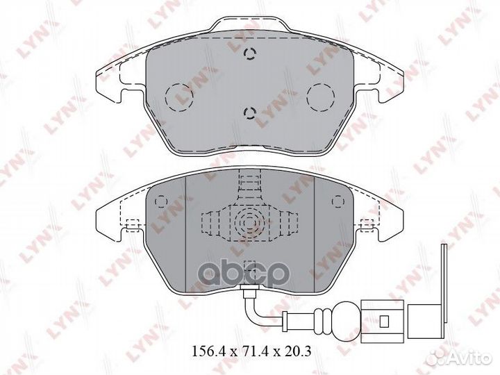 Колодки тормозные передние audi A3 03 / TT 06