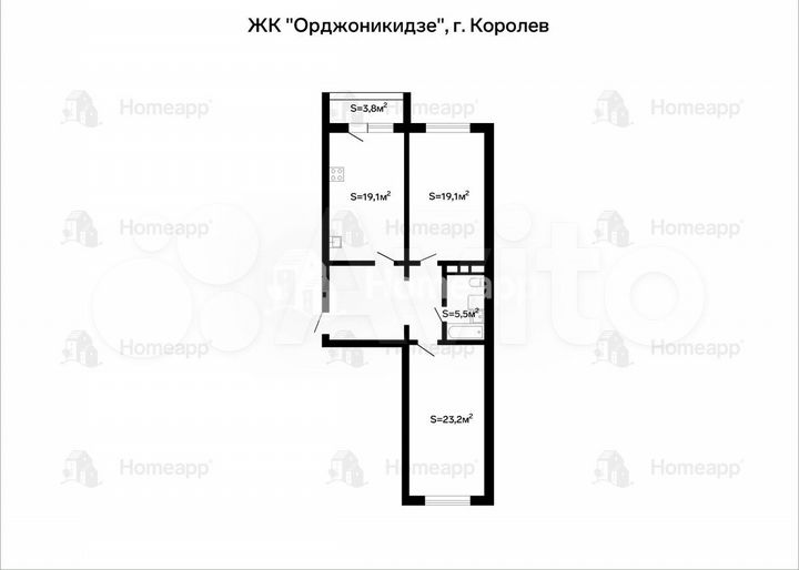 3-к. квартира, 87,6 м², 8/17 эт.