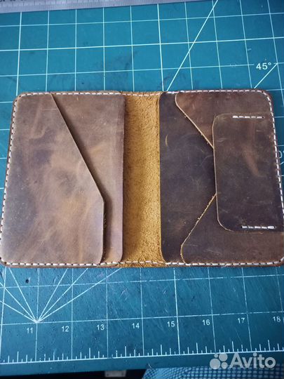 Обложка для автодокументов натуральная кожа