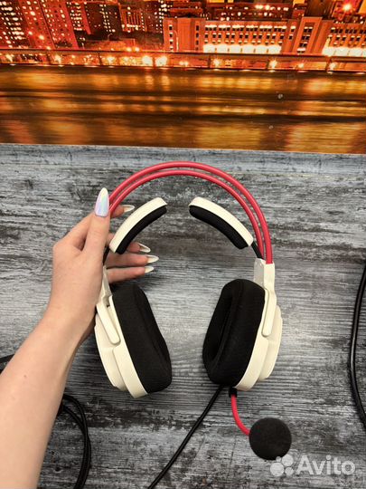 Игровые наушники с микрофоном bloody