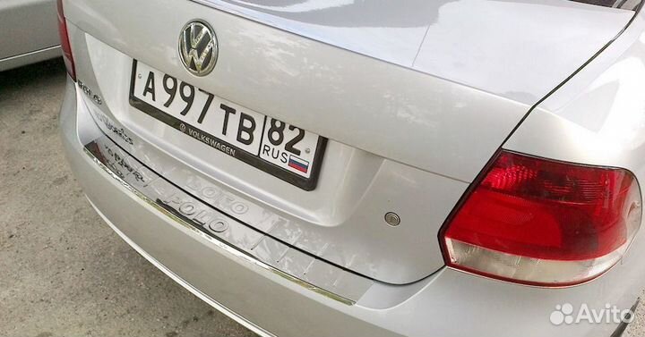Накладка бампера VW Polo фольксваген поло 5
