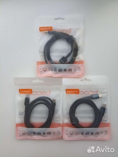 Кабели Tooci, Baseus (type c и lightning)