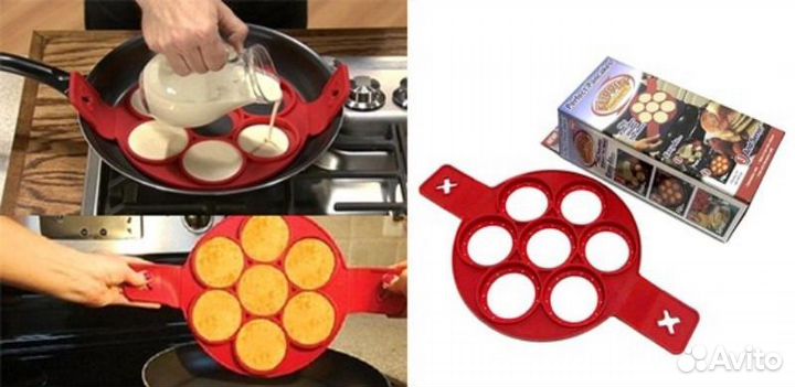 Силиконовая форма для оладий, яичницы, омлета