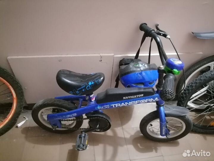 Детский велосипед 2 в 1