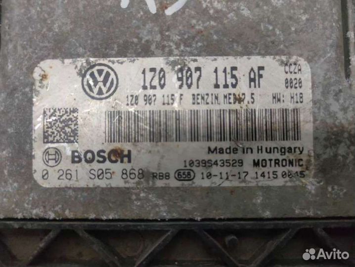 Блок управления двигателем SkodaOctavia A5 restail