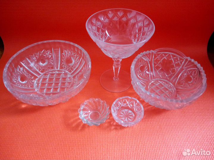 Блюдо хрустальное СССР