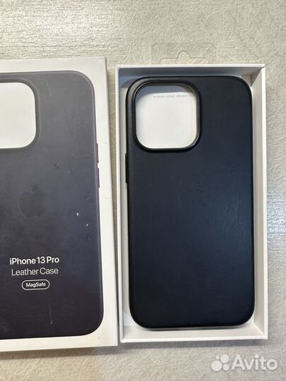 Оригинальный чехол iPhone 13 Pro Leather кожаный