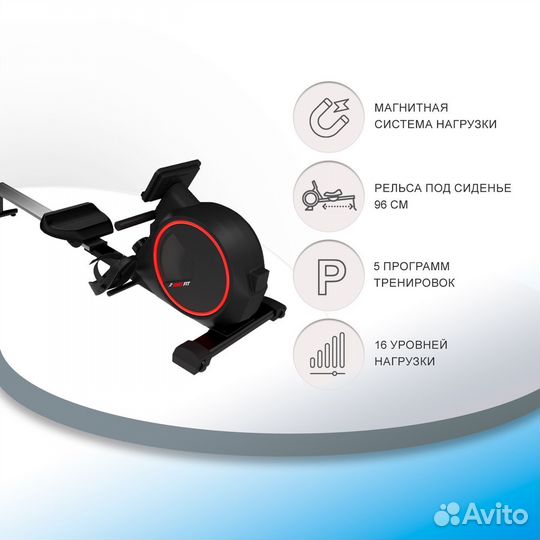 Гребной тренажер unix Fit Techno Rower 410 UF.70