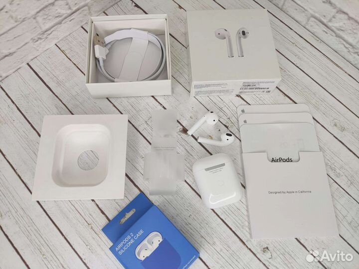 Airpods 2 новые (в подарок чехол + гарантия)