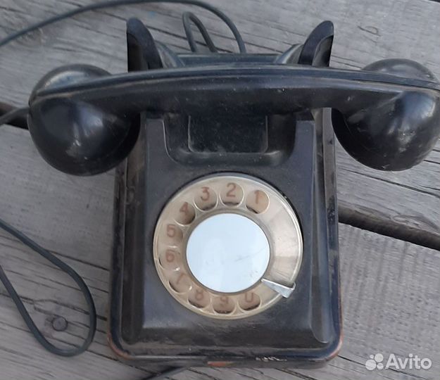 Телефон ретро дисковый черныйю