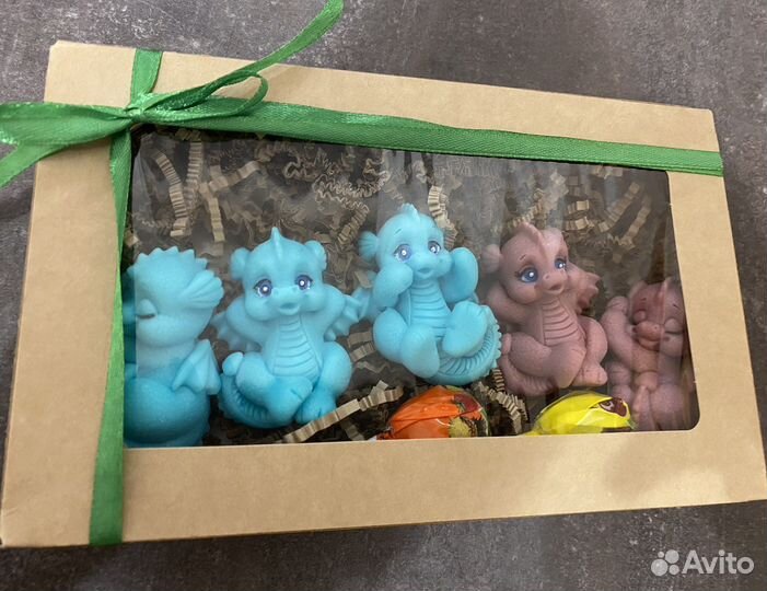 Мыло ручной работы «Динозаврики»