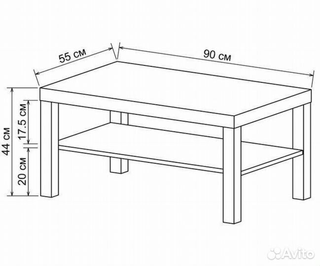 Журнальный столик IKEA lack и стулья IKEA mammut