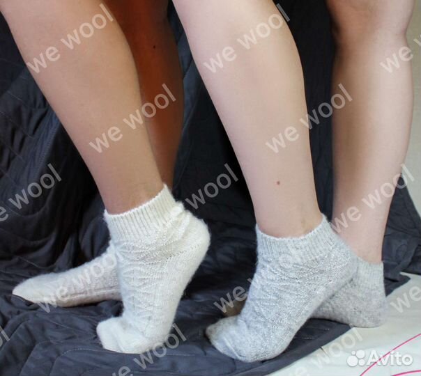 Носки теплые вязаные из шерсти