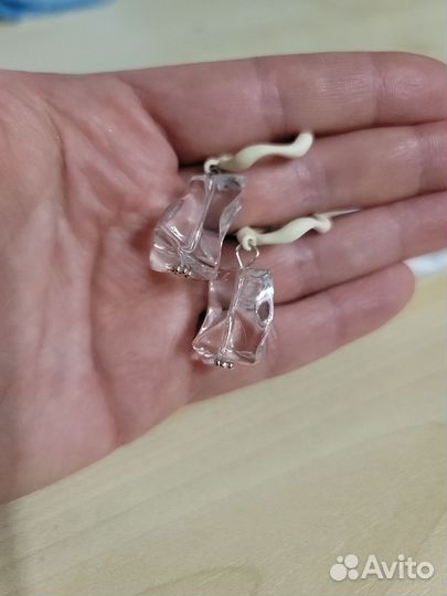Серьги льдинки