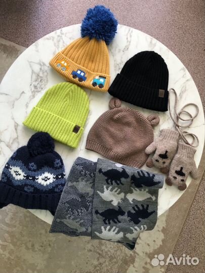 Шапки Next, h&m