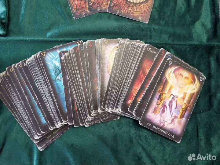 Таро карты, мешок и коврик