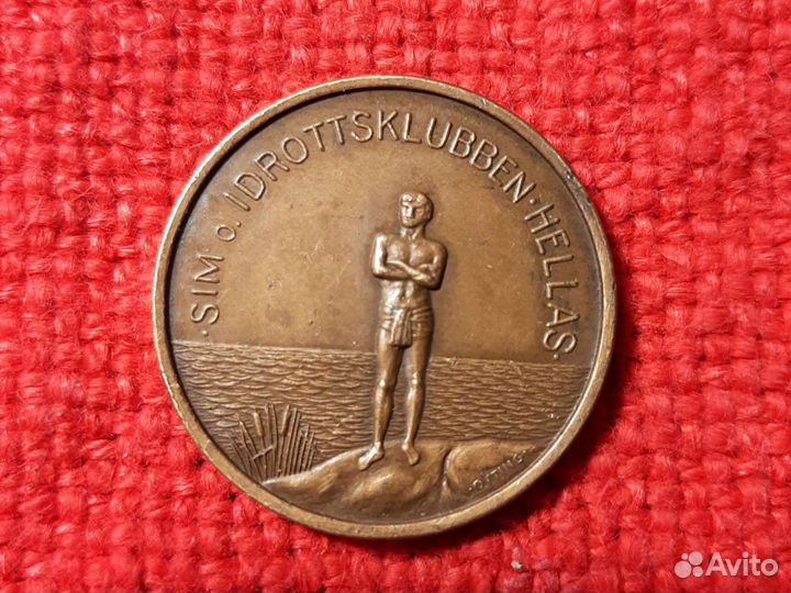 Медаль / спортклуб.hellas /Стокгольм, Швеция