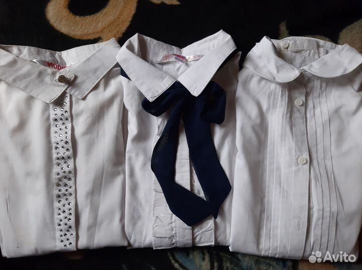 Школьные блузки для девочки за 3 шт