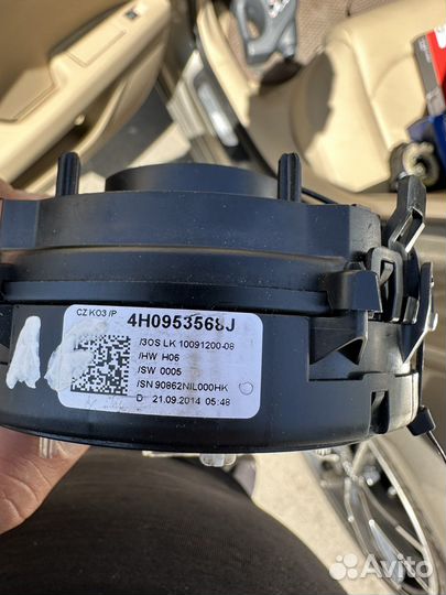 Подрулевой шлейф с датчиком ауди g85