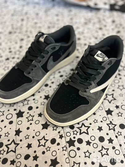 Кроссовки nike air jordan 1 low travis scott
