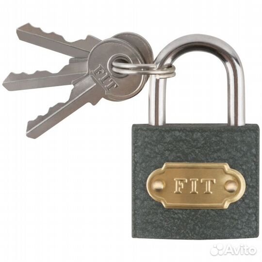 Замок навесной железный 32х28 мм стальная дужка 5