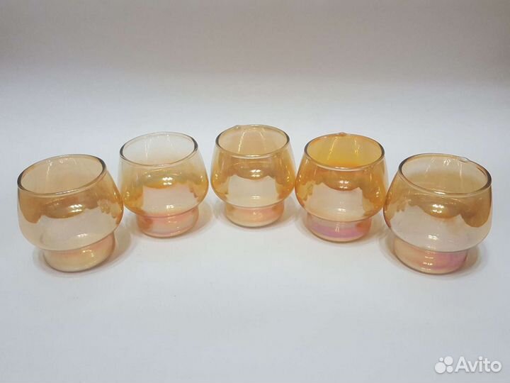 Бокалы цветное стекло СССР. Обьем 230 мл