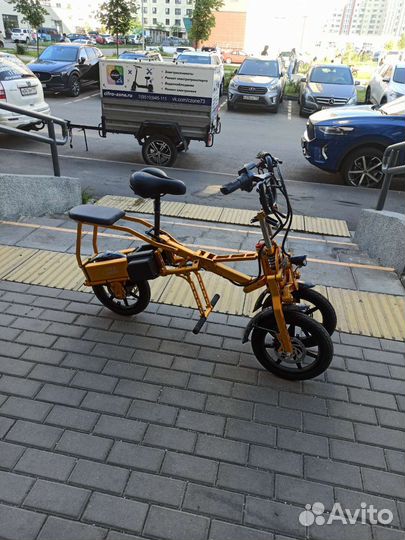 Эксклюзивный складной 3хколёсный электровелосипед