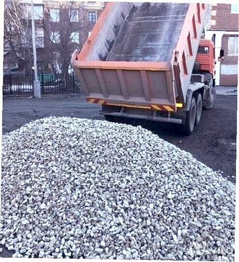 Щебень гравийный на подушку