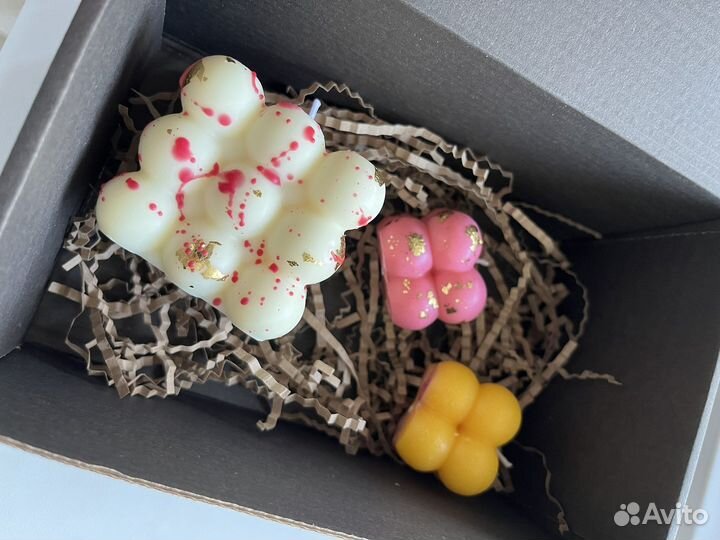 Подарочный набор, свечи ручной работы