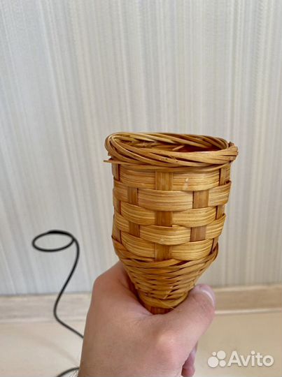 Шар и факел плетеный