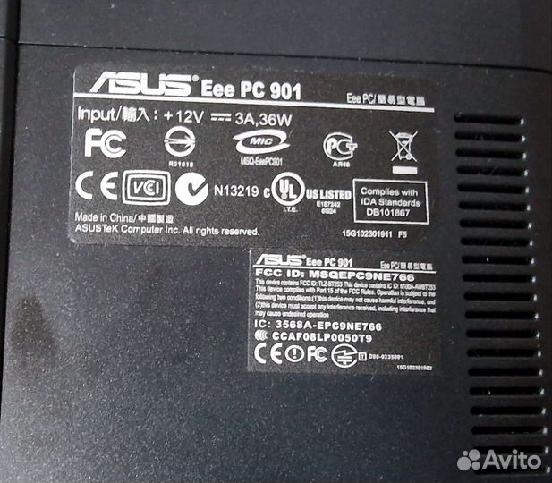 Ноутбук Asus Eee PC 901