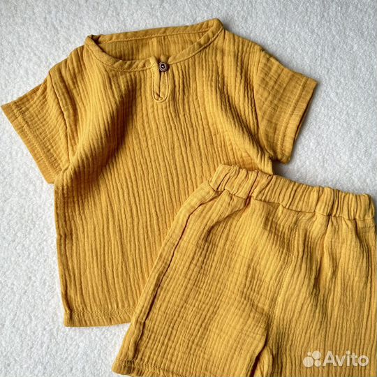 Муслиновый костюм 86,92,98,104