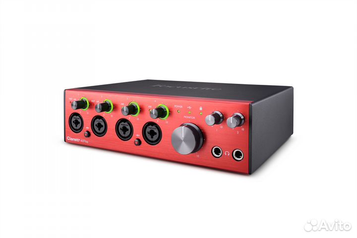 Focusrite Clarett+ 4Pre, Интерфейс, 18 входов/8 вы