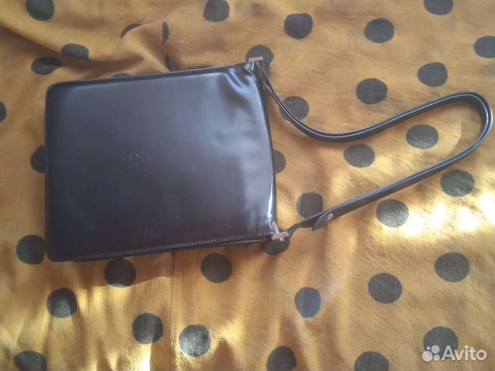 Мужская кожаная сумка через плечо бу