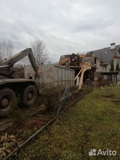 Демонтаж домов, сараев и теплиц в Ржавках