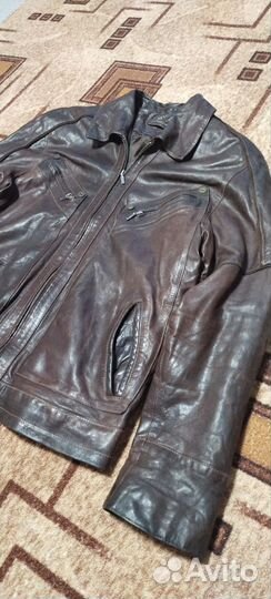 Кожаная куртка мужская 50 52