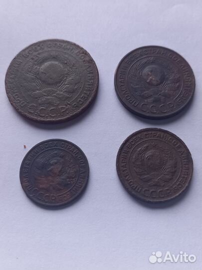 1,2,3,5, копеек 1924 года оригинал