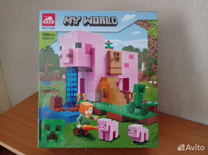Конструктор Майнкрафт Дом-Свинья 506 деталей