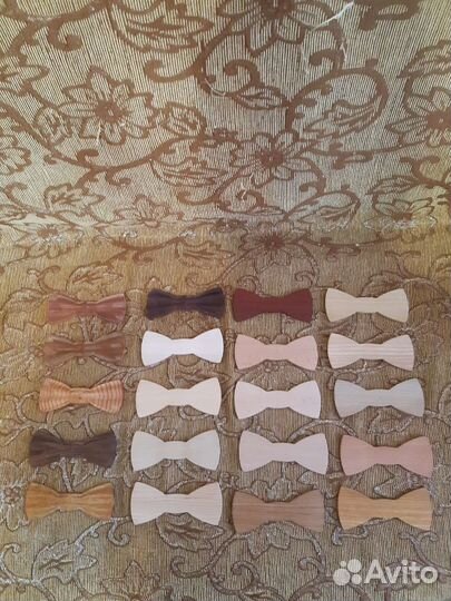 Деревянные галстуки-бабочки