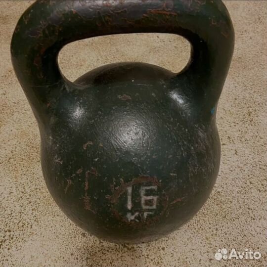 Гири 16, 32кг, Гантеля Barbell разборная 16кг, 1шт