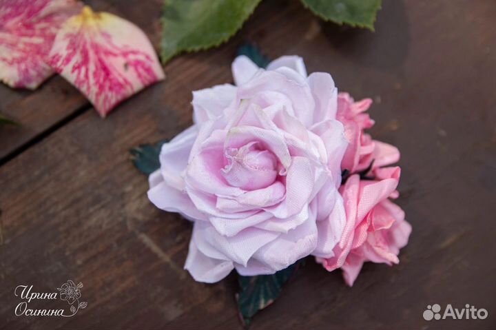 Заколка для волос ручной работы