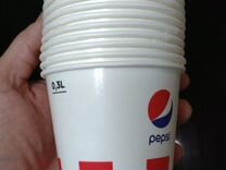 Одноразовые стаканы 0.3 (KFC/Pepsi, 1800шт)