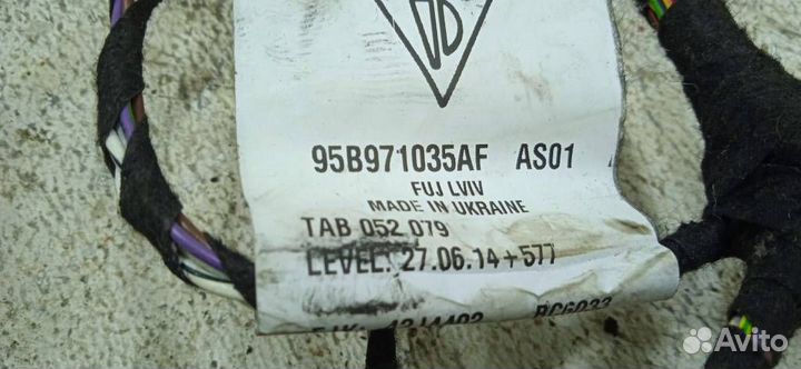 Проводка (коса) боковой двери Porsche Macan 95B